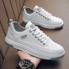 Tênis Masculino Casual de Couro Antiderrapante - UrbanGrip